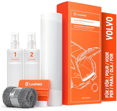Luxshield Ladekantenschutz Folie für Volvo V60 2 (II) 225/227 I 2018-2026 - Stoßstangenschutz, Kratzschutz, Lackschutzfolie - Transparent
