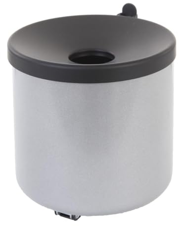Selbstlöschender Wandaschenbecher aluminium/schwarz