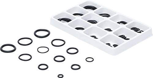 BGS Diy 8131 | O-Ring-Sortiment | Ø 5-20 mm | 50-tlg. | NBR | Stärke 1,5 - 3,5 mm | säure-, benzin-, hitze- und ölbeständig