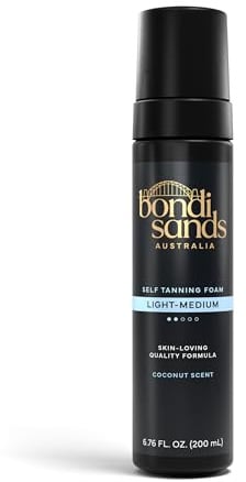 Bondi Sands – Self Tanning Foam Light/Medium – Selbstbräuner Mousse für die natürliche Bräune ohne Sonne, 200 ml