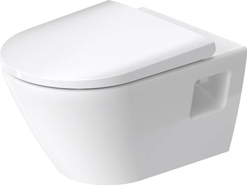 Duravit D-Neo Wand-WC, Tiefspüler, spülrandlos, Abgang waagerecht, 370x540x400mm, 2578090000, Farbe: Weiß