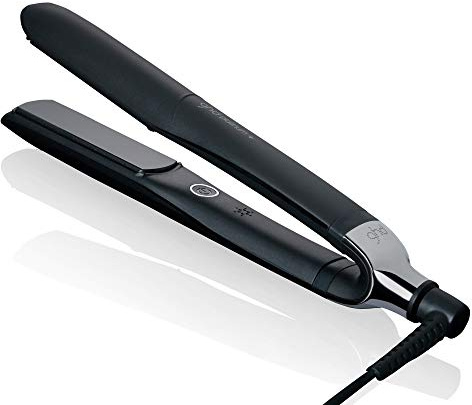 ghd platinum+ black - Intelligenter professioneller Haarglätter, weniger Haarbruch, mehr Glanz und Farbschutz, Ultra-Zone-Technologie, optimale Kämmtemperatur 185ºC homogen