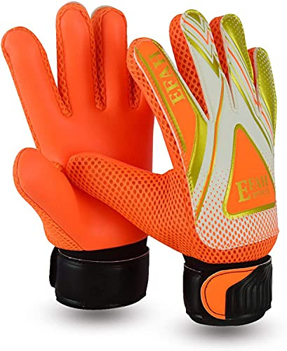 EFAH SPORTS Torwarthandschuhe für Kinder Jungen Mädchen fußball Handschuhe mit Super Grip Handflächen