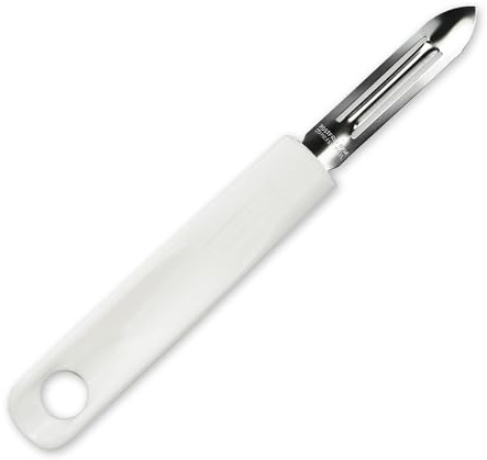 Fackelmann Gemüseschäler, Stahl, Weiß