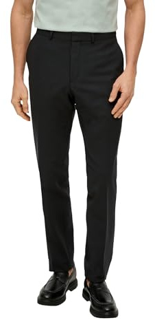 s.Oliver Herren Anzughose – Slim Fit, Schurwollmix, Straight Leg