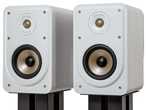 Polk Audio Signature Elite ES15 hochauflösende Regallautsprecher fürs Heimkino, Stereo Lautsprecher, Surround Boxen, HiFi Lautsprecher, Hi-Res zertifiziert, kompatibel mit Dolby Atmos und DTS:X (Paar)