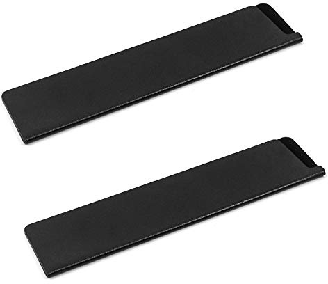 QWORK® 2 Stück Knives Messerschutz, Klingenschütze mit Samt Innenfutter, 22cm x 5cm