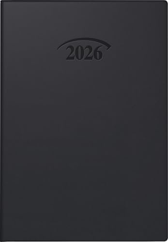 BRUNNEN Taschenkalender Mod. 712 '26 | A7, Kunststoff, schwarz
