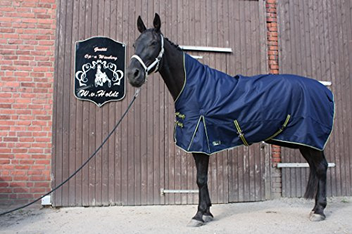 time4horses 1200Denir High Neck 200g Pferdedecke Winterdecke Paddockdecke Stalldecke Weidedecke Rug (125 cm)