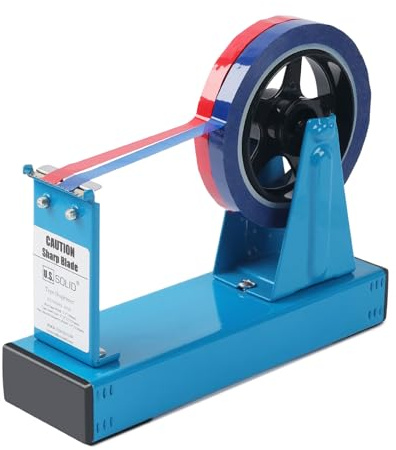 U.S. Solid Desktop-Multi-Roll-Klebebandabroller – 3,8 cm Breite, 2,5 cm oder 7,6 cm Kern, Eisen, Blau, für Büro & Werkstatt