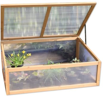 Spear & Jackson COLDFRAME1 Holz-Frühbeetkasten, 1000 x 660 x 400 mm