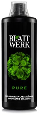 BLATTWERK Pure Biodünger, Universaldünger, veganer und organischer NPK Dünger 1L