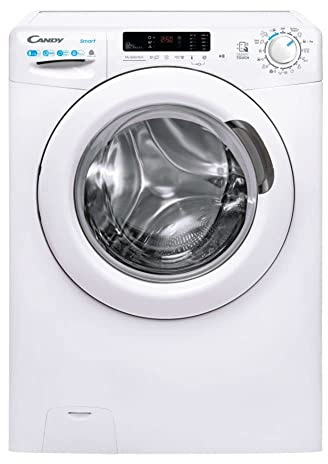 Candy Smart CSWS 4852DWE/1-S Waschtrockner / 8 kg Waschen / 5 kg Trocknen / 1400 U/Min. / Easy Iron – Dampffunktion/Mix Power System/Smarte Bedienung mit NFC-Technologie, weiß, 85x60x53cm