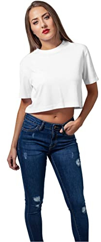 Urban Classics Ladies Short Oversized Tee Frauen T-Shirt weiß