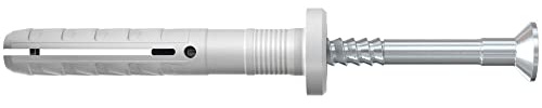 fischer - Schlagdübel NF 5 x 30/5 mm mit dickem Flansch und Nagel Senkkopf – Box mit 200 Stück