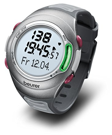 Beurer PM 70 Pulsuhr, Messung von Puls, Zeitmanagement, wasserdicht, Fahrradhalterung und PC-Schnittstelle, Fitnesstest
