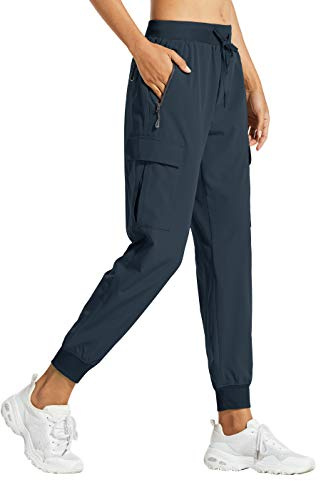 Libin Damen Wanderhose Cargohose Trekkinghose Jogginghose | Funktionshose Sommerhose Leichter Damen Trekkinghose Wasserdicht Outdoorhose Schnelltrocken Freizeithose Mit Taschen