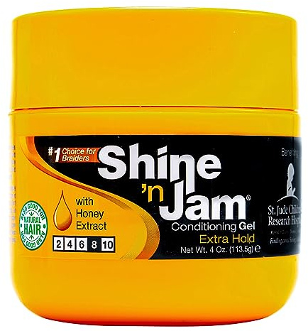 Proam Ampro Shine 'n Jam Konditionierungsgel, extra haltbar, 4 Oz