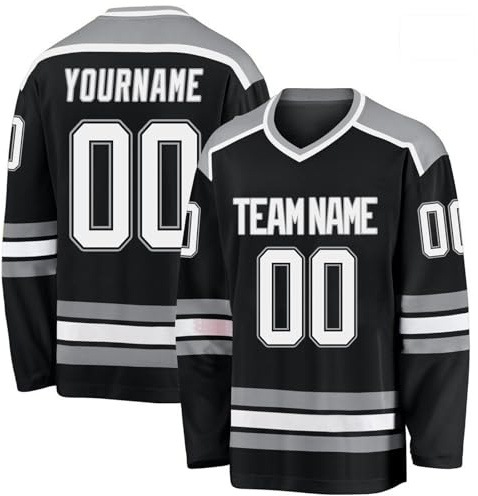 Yunshenla Hockey Trikot Deutschland Personalisiert Deine Team Wear Kinder Herren Personalisierte mit Namen und Teamnummer fur Ausbildung der Hockeyteams Bequeme und Schnell Trocknende Trainingsanzüge