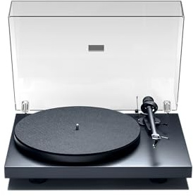 Pro-Ject Debut III Manueller Plattenspieler (MM-Tonabnehmer Ortofon OM 5E, Pro-Ject 8.6 Tonarm) matt-schwarz