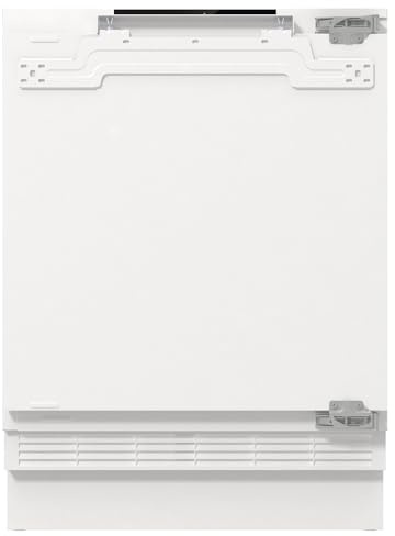 Gorenje RBIU609EA1 Unterbau-Tischkühlschrank,82cm Nische, 60cm Breite mit Gefrierfach, Festtürscharnier, 121 L(104 plus 17L), SuperCool, Digitale Display, BxHxT: 59,5×81,8×54,5 cm,Weiß