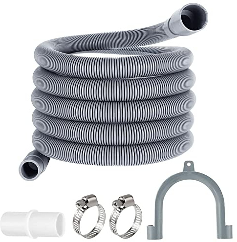 Ablaufschlauch für Waschmaschinen Abwasserschlauch Verlängerung 3M x 20mm waschmaschinenschlauch Universal Abwasserschlauch Verlängerung Set für Waschmaschine Geschirrspüler Trockner