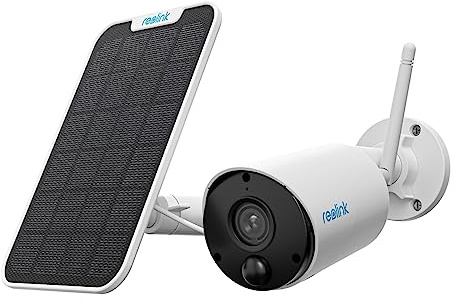 Reolink 2K Überwachungskamera Aussen Akku, 2,4GHz Wi-Fi, IR-Nachtsicht | PIR- & KI-Erkennung, 2-Wege-Audio, Kabellose Solar WLAN Kamera Outdoor, Zeitraffer, Wetterfest, Argus Eco 3MP mit Solarpanel