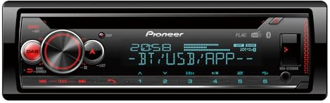 Pioneer DEH-S720DAB, 1-DIN Autoradio, CD-Tuner mit FM und DAB+, Bluetooth, MP3, USB und AUX-Eingang, RGB-Beleuchtung, Freisprecheinrichtung, Smart Sync App, 13-Band-Equalizer