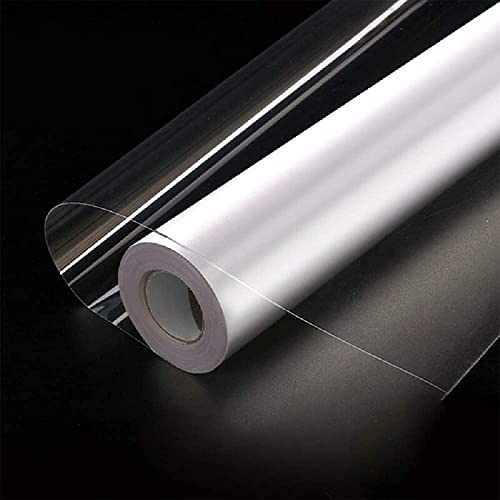 Hode Transparent Klebefolie Möbel Schutzfolie Selbstklebende Möbelfolie für Buchfolie Transparent Wandschutzfolie Spritzschutz Küchenrückwand Folie Wasserdicht 90X600cm Tapete