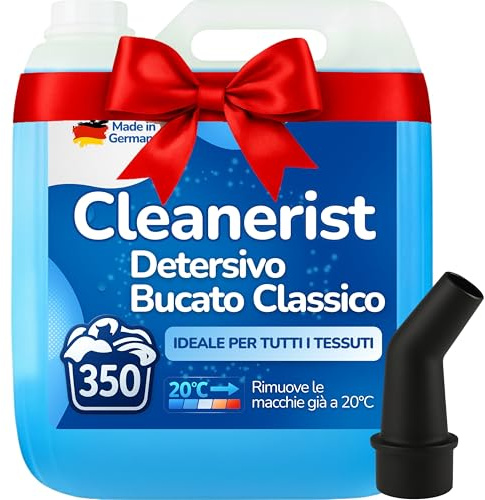 Cleanerist® Universal Waschmittel flüssig für 350 Wäschen - 10l Flüssigwaschmittel Konzentrat für bunte, helle, dunkle Wäsche - XXL Vollwaschmittel mit Frischeduft für 20-95°C, statt Pods, Pulver