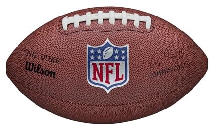Wilson American Football NFL Duke Replica, Mischleder, Offizielle Größe, Braun, WTF1825XBBRS
