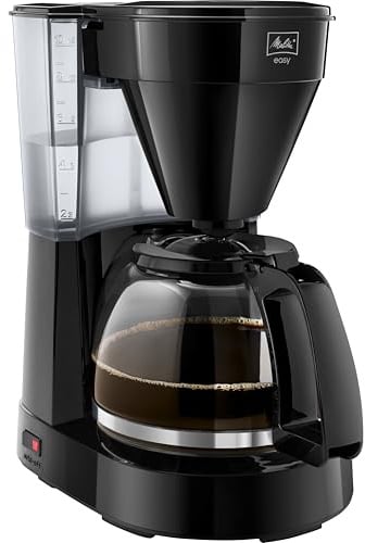 Melitta Easy – Filterkaffeemaschine mit Glaskanne, für bis zu 10 Tassen Kaffee, in Schwarz