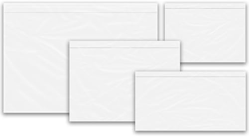 PACKY - Lieferscheintaschen Selbstklebend A6 165x122 mm - 100 Stück - Transparente Versandtaschen