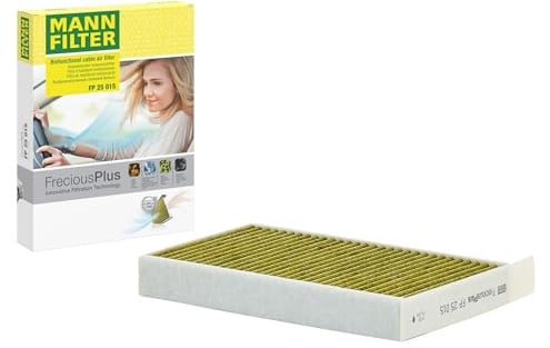 MANN-FILTER FP 25 015 Innenraumfilter/Kabinenluftfilter - FreciousPlus Biofunktionaler Pollenfilter - für Pkw + Transporter