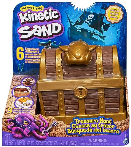 Kinetic Sand 6062080 Treasure Hunt Schatzsuche, Standard, 36-40 Monate
