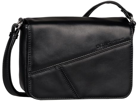 TOM TAILOR Denim Milla Damen Überschlagtasche Umhängetasche Klein Schwarz