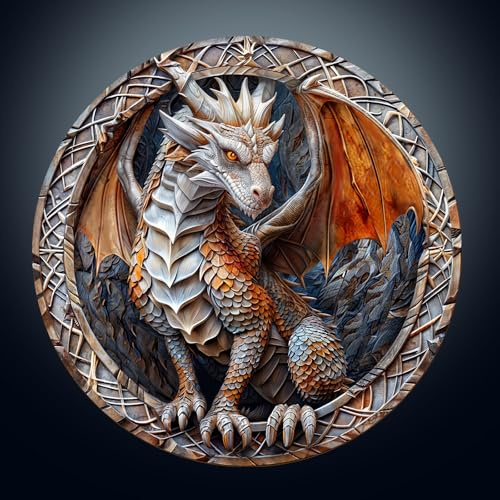 Holzpuzzle Erwachsene, 3D Drachen Holzpuzzle, Unregelmäßige Einzigartige Tierform Puzzle, Exquisite Geburtstagsgeschenk für Erwachsene