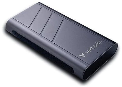 Verbatim TurboMetal Portable SSD, 2 TB, extrem schnell, Lesen bis 3700 MB/s, Schreiben bis 3600 MB/s, Externe Festplatte USB 4.0, 40 Gbps, für Mac, PC, Laptops, Smartphone & Spielekonsolen