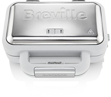 Breville DuraCeramic Sandwichmaker mit tiefen Platten | Sandwichtoaster für 2 Scheiben mit variabler Temperatur [VST070X]