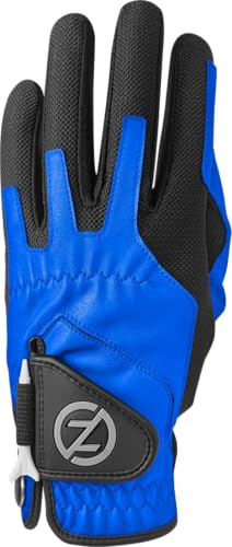 Kompressions-Golfhandschuhe für Männer von Zero Friction, synthetische Golfhandschuhe in Einheitsgröße, Herren, GL00002, blau, Einheitsgröße