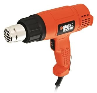 Black+Decker Heißluftgerät (1.750 W, 2 Heizstufen, Temperaturbereich zwischen 460 - 600° C, idela für Dekorations- und Modernisierungsarbeiten) KX1650