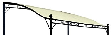 DEGAMO Ersatz Dachplane für Anbaupavillon Mantova 300x250cm, wasserdicht Ecru