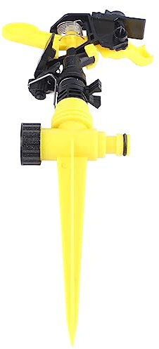 360 ° Großflächiger Sprinkler Rasensprenger Pulsationssprenger Gartensprenger Impulsregner Kreisregner Bewässerung Gartenbewässerung 1/2 Zoll Innengewindegröße