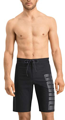 PUMA Herren Lange Boardshorts Badebekleidung, Schwarz, L EU