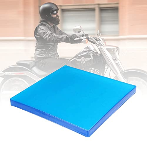 aleawol Verdickung Motorrad Sitz Stoßdämpfungsmatte, 25x25x2 cm | Komfortables kühlendes Polyurethanfaser Pad Stoffkissen Weiche DIY Motorräder Sitzpolster Sitz Zubehör Blau