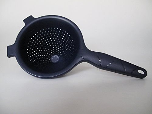 TUPPERWARE Küchenhelfer Sieb Spitzsieb 500 ml schwarz D185 konisches Sieb 8929