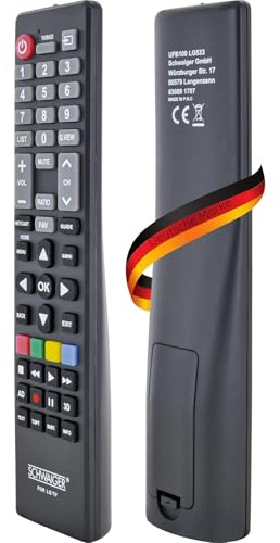 SCHWAIGER 5705 Fernbedienung LG Ersatzfernbedienung Remote Control TV-Fernbedienung für alle LG Fernseher Infrarot
