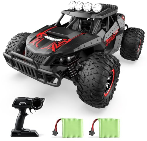 Ferngesteuertes Auto Offroad für Junge draußen mit 2 Akku 70 Minuten | 1:16 Maßstab RC Buggy 25KM/H 2,4 GHZ Funkfernsteuerung Rennwagen Crawler Truck Geländewagen RC Car Spielzeug