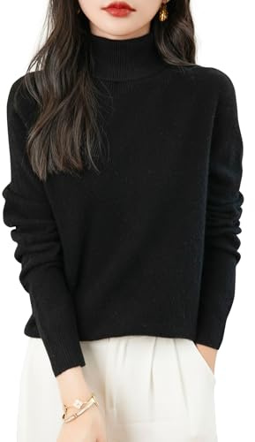 Chanyarn Damen 100% Merinowolle Rollkragenpullover 2024 First-Line Ready to Wear Langarm nahtlosem Strick Elegant Pullover