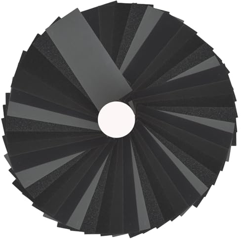 45 Stück Schleifpapier Set 80-3000 Körnung, Nassschleifpapier & Sandpapier